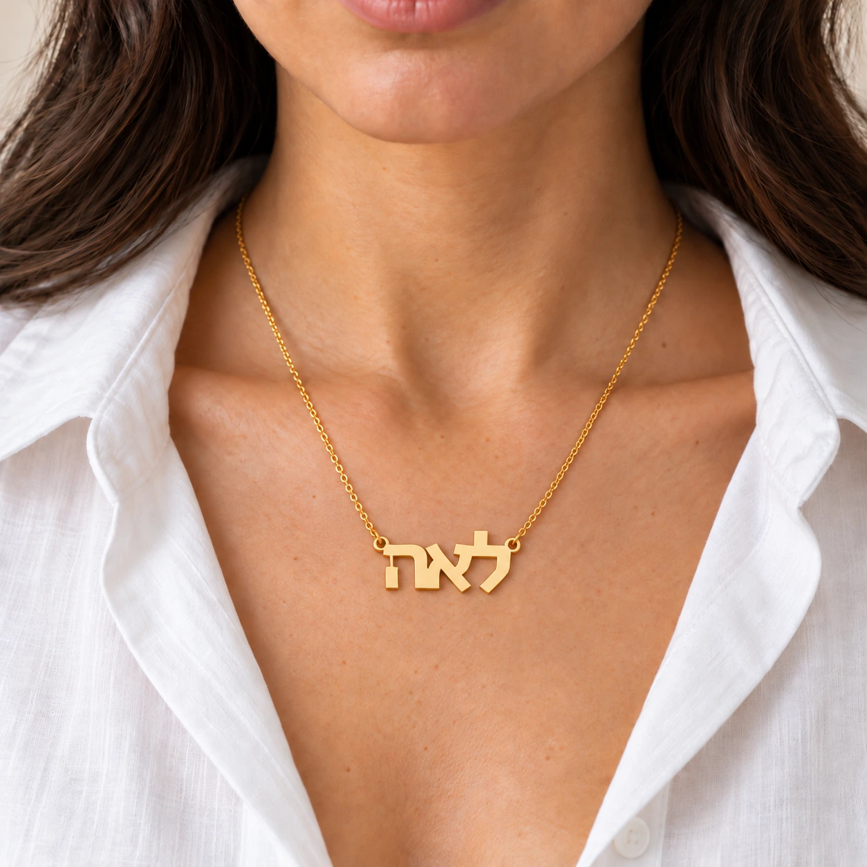 Ejemplo לאה con caída media. Imagen generada.