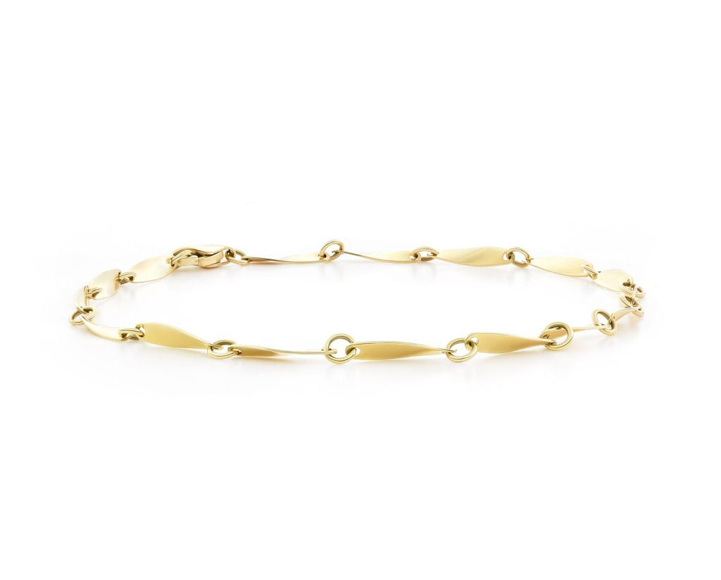 Pulsera Twis Oro Amarillo 18k Tamaño: 2, gr 17 cm