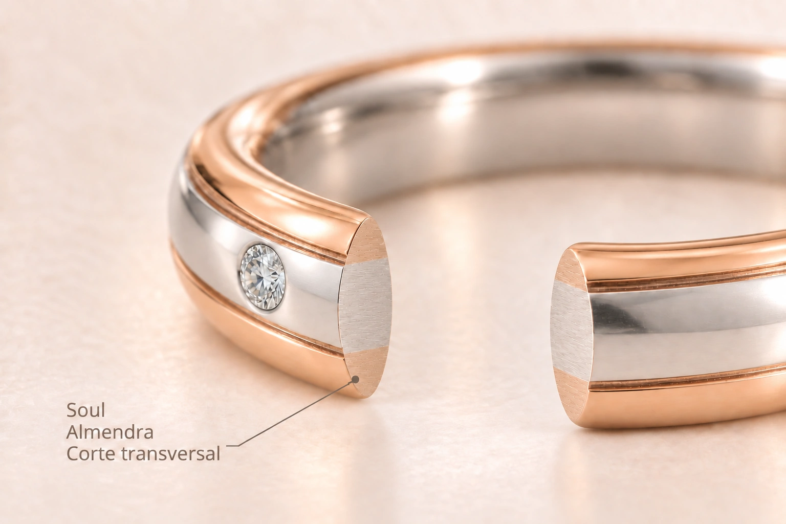 Soul — Almendra. Corte transversal del modelo.