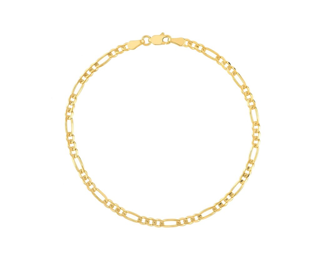 Pulsera Figaro oro de 14k