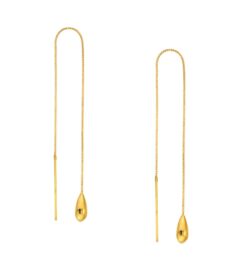 Aros Pendientes Oro Amarillo 10k