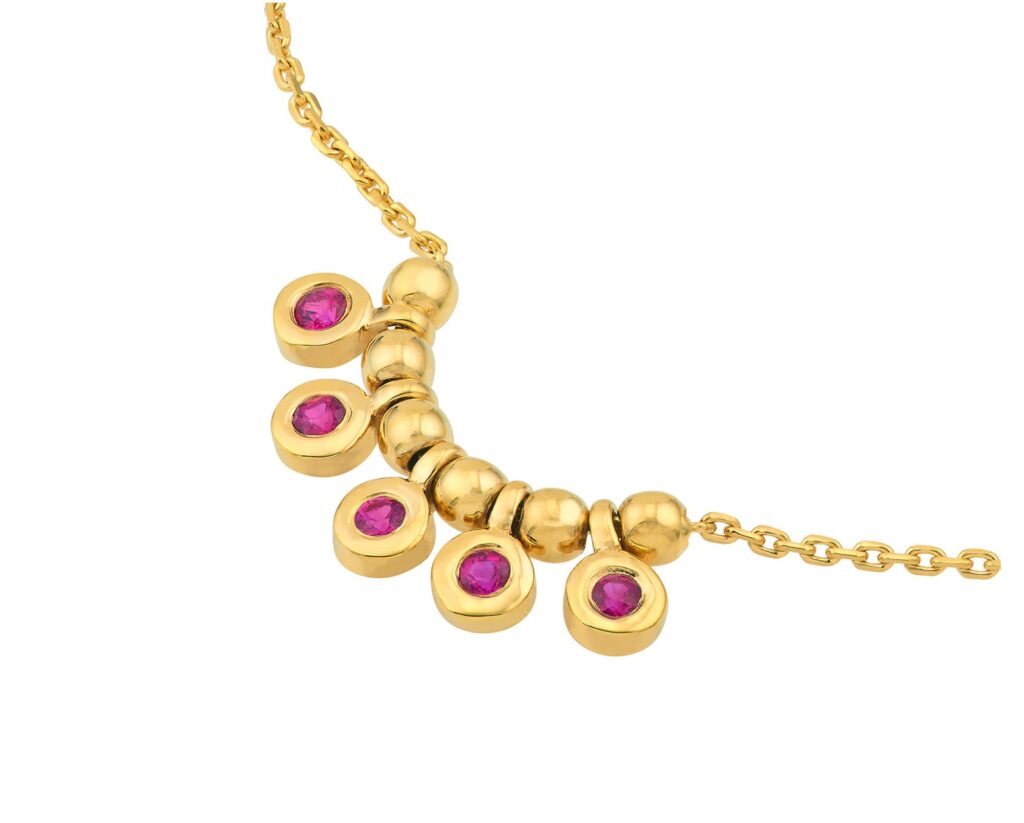 Oro Amarillo 14k con Rubíes