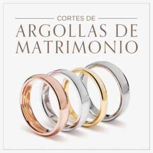Cortes de argollas de matrimonio Entrada