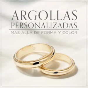 Argollas personalizadas mas alla de forma y color Entrada