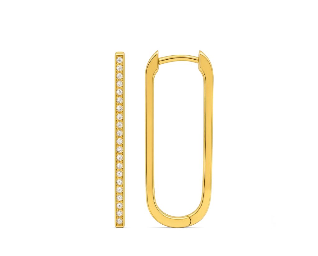 Oro Amarillo 14k con 60 Diamantes corte brillante que suman 14 pt