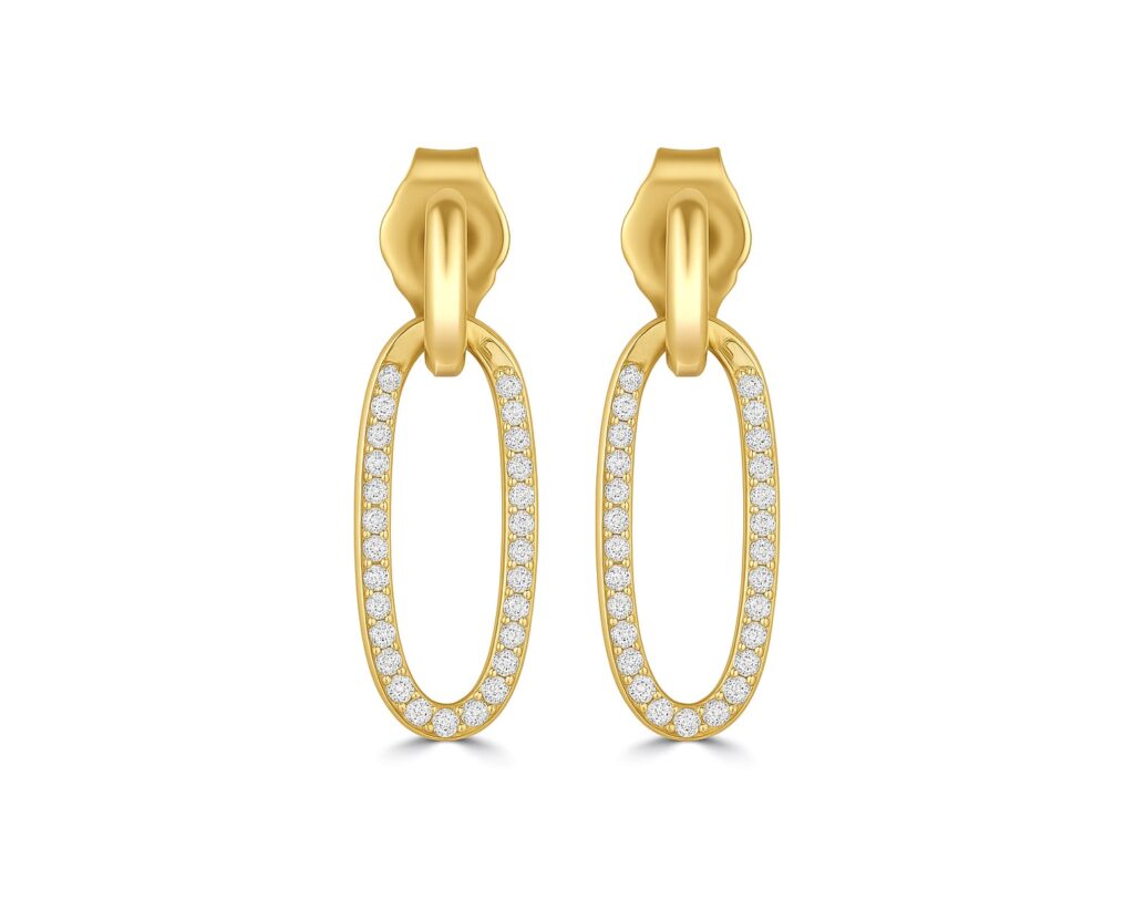 Oro Amarillo 14k con Diamantes corte brillante que suman 20 pt