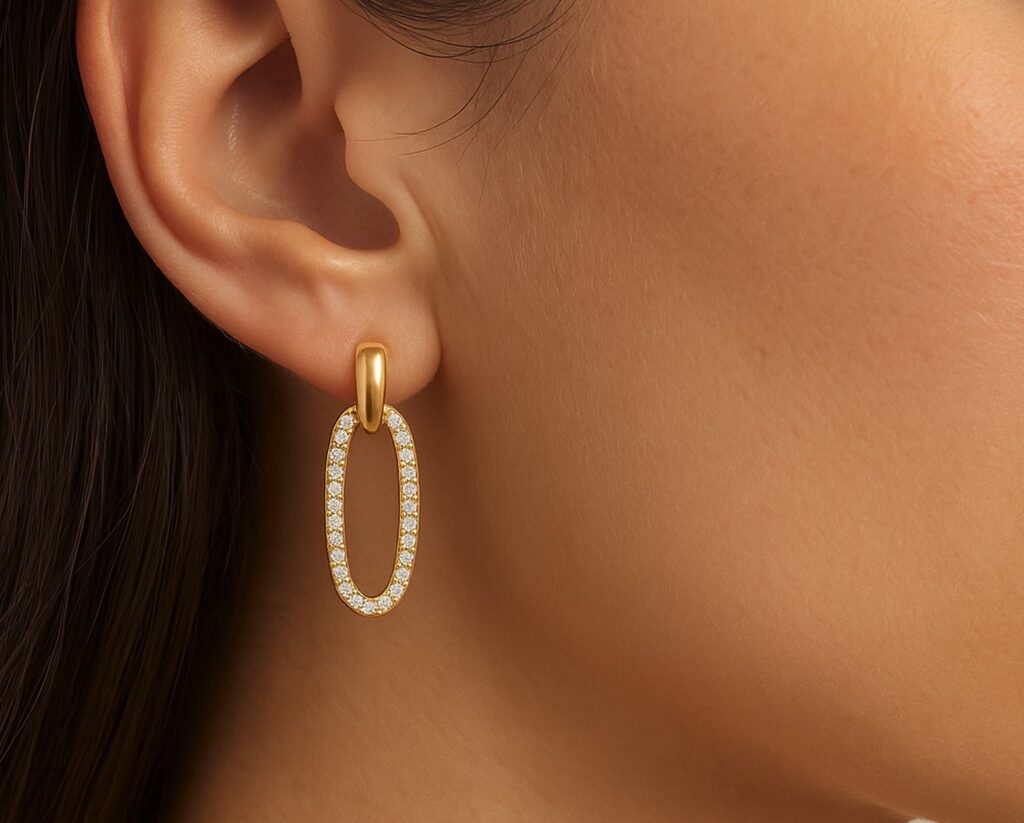 Oro Amarillo 14k con Diamantes corte brillante que suman 20 pt
