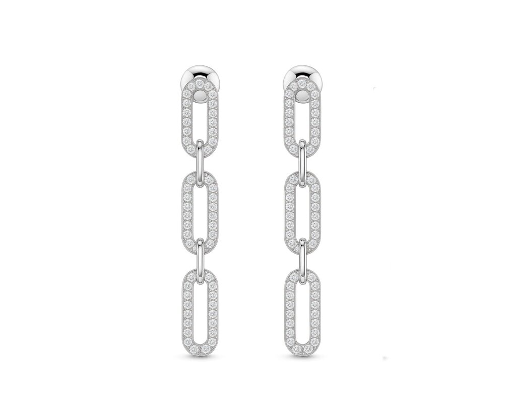 Oro Blanco o Amarillo 14k con Diamantes corte brillante que suman 20 pt