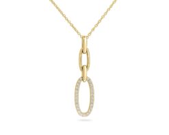 Oro Amarillo 14k con 25 Diamantes corte brillante que suman 10 pt