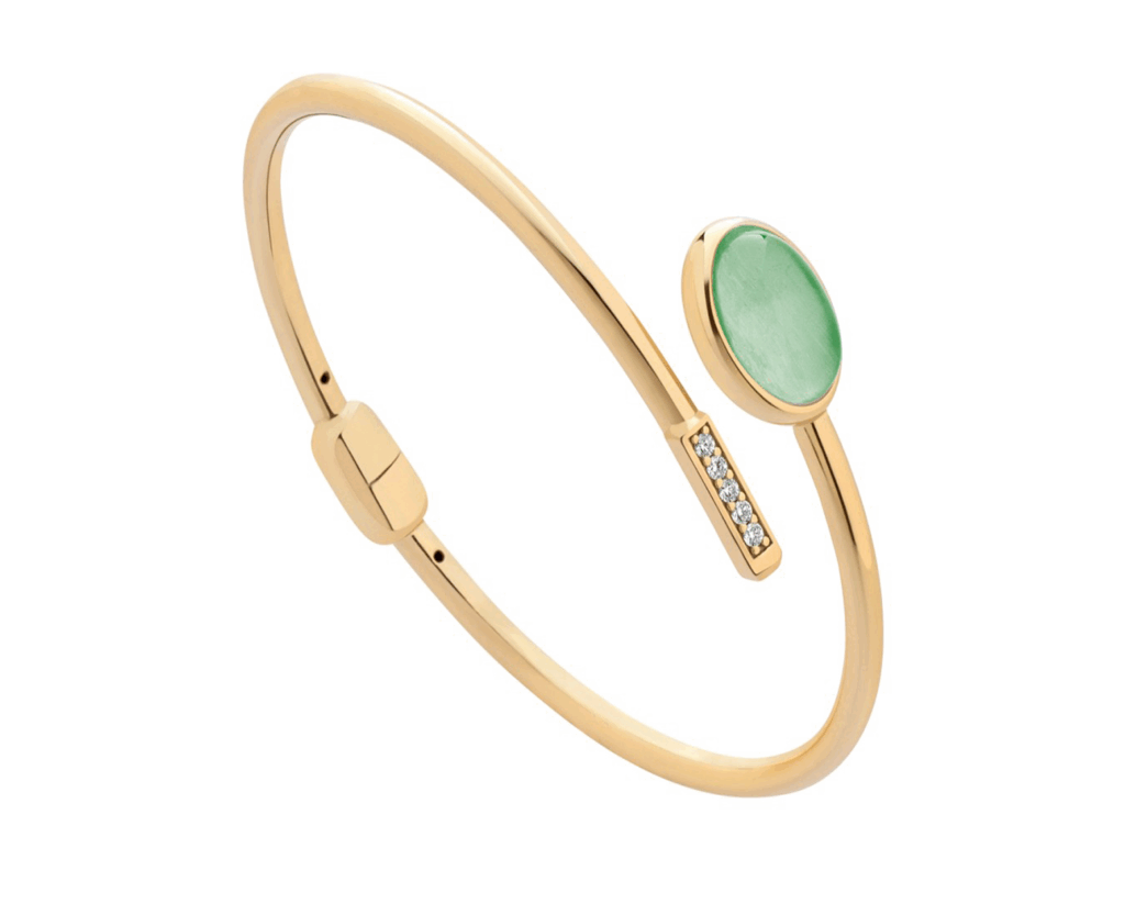 Pulsera Esclava Cuarzo Aqua